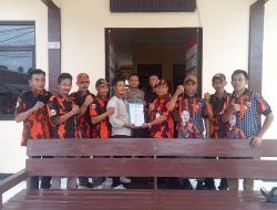 Ketua Pemuda Pancasila PAC muncang Serahkan SK Kepengurusan ke Muspika Kecamatan muncang