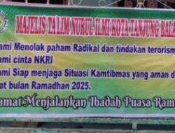 *Majelis Taklim Nurul Ilmi Tanjung Balai: Mendukung Penuh Pemerintah Memberantas Paham Intoleransi, Radikalisme dan Terorisme*