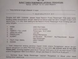 Warga Pakumbulan Laporkan Mahardika dan Riisqon Yang Diduga Gelapkan Mobil.