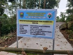Jalan Beton di Desa Gringgingsari Retak Sebelum 7 Hari, Dugaan Proyek Asal Jadi Menguat