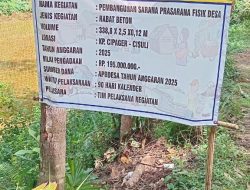 Baru Dibangun Sudah Rusak! Proyek Rabat Beton di Desa Cikaratuwan Diduga Sarat Penyimpangan