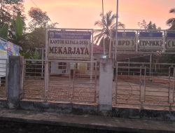 Baru Satu Tahun, Proyek Jalan Rabat Beton di Desa Mekar Jaya Diduga Asal Jadi