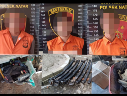 Tiga Komplotan Pencuri Onderdil Bus Dinas Perhubungan Lampung, Diringkus Polsek Natar