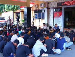Polres Pekalongan Gelar Patroli Skala Besar, Amankan 65 Remaja Terpengaruh Ajakan Aksi di Medsos