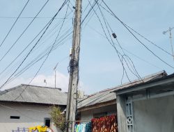 Maraknya Pengusaha WiFi di Kecamatan Sobang Diduga Ganggu Fasilitas Umum, Kabel Semrawut di Tiang Listrik PLN