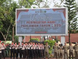 Peringati Hari Pahlawan Tahun 2025, Polres Lebak dan Forkompimda Lebak melaksanakan Upacara di Mapolres Lebak