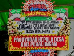 Karangan Bunga Mengatasnamakan Paguyuban Kades Pekalongan Dipertanyakan, Diduga Dibuat Oknum Kepala Desa