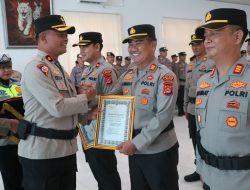 Wakapolres Lebak Pimpin Upacara Penghargaan Ketahanan Pangan dan Best Police of The Month