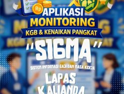 ‎Kolaborasi Produktif: Magang Lapas Kalianda Ciptakan Aplikasi monitoring KGB dan kenaikan pangkat