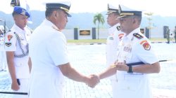 ‎Tongkat Komando Berpindah! Komandan Pangkalan TNI Angkatan Laut Lampung Resmi Berganti, Dari Kolonel Laut (P) Krido Satriyo ke Letkol Laut (P) Irianto