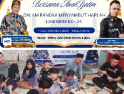 King Naga Ketua Dewan Pembina PSI DPD Lebak, Santuni Anak Yatim Di Momen Bukber Sambut HUT LSM GMBI Ke-24