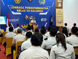 ‎Lapas Kalianda Terima Kunjungan PLH Kakanwil Ditjenpas Lampung, Perkuat Pelaksanaan Tugas Pemasyarakatan