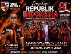 Pemuda Pancasila Peringati HUT RI ke-81 di Sekretariat MPC Kabupaten Lebak