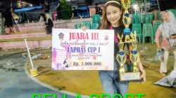 BELLA SPORT Siringitik Raih Juara 3 Open Turnamen Voli Ball Lapbas Cup 1