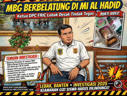 MBG Berbelatung di MI Al Hadid Curugbitung, SPPG Mengaku Lalai; FRIC Lebak Soroti Tindakan BGN