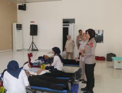Sambut Hari Jadi Humas Polri ke-75, Si Polres Lebak Gelar Donor Darah untuk Bantu Jaga Stok Darah