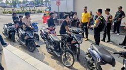 Bikin Resah Warga! Balap Liar di Depan GOR Way Handak Dibubarkan Polisi, 8 Motor Diamankan!